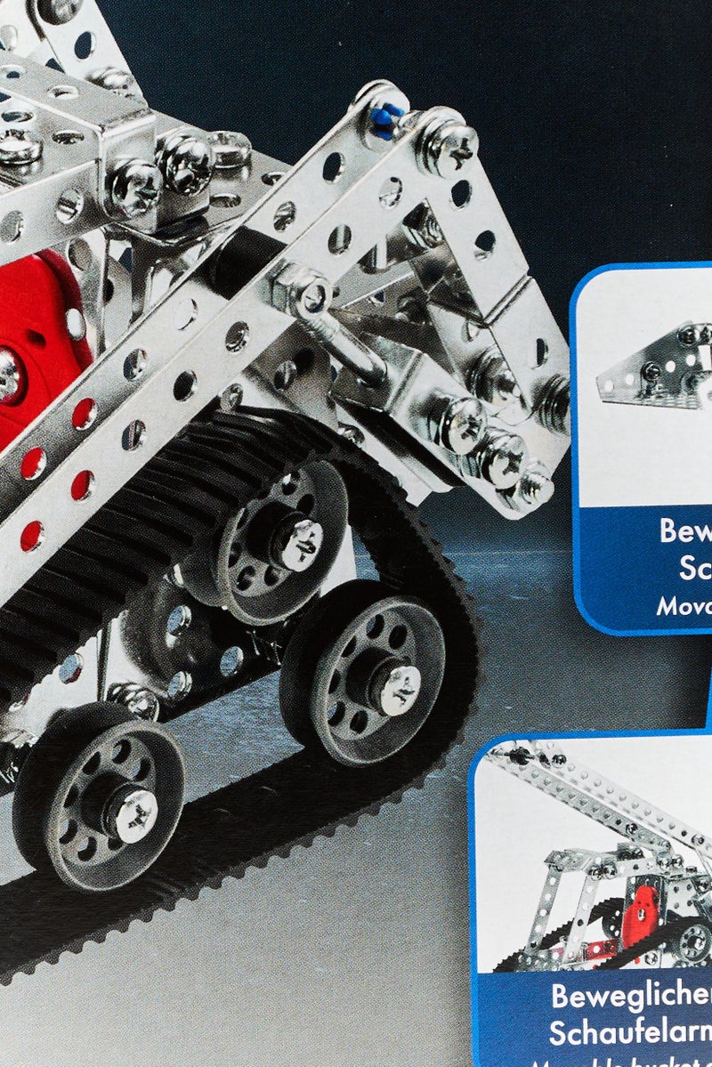 eitech 365 قطعة مجموعة بناء لودر انزلاقي معدني - Image 4